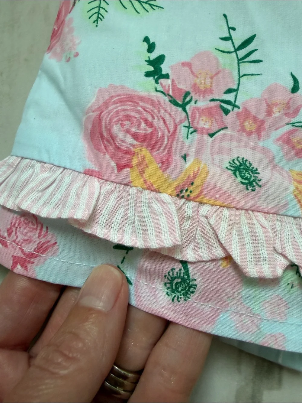 NWT RuffleButts Cottage Tea Time Cotton Swing Top & Woven Bloomers Set Girl 0-3M